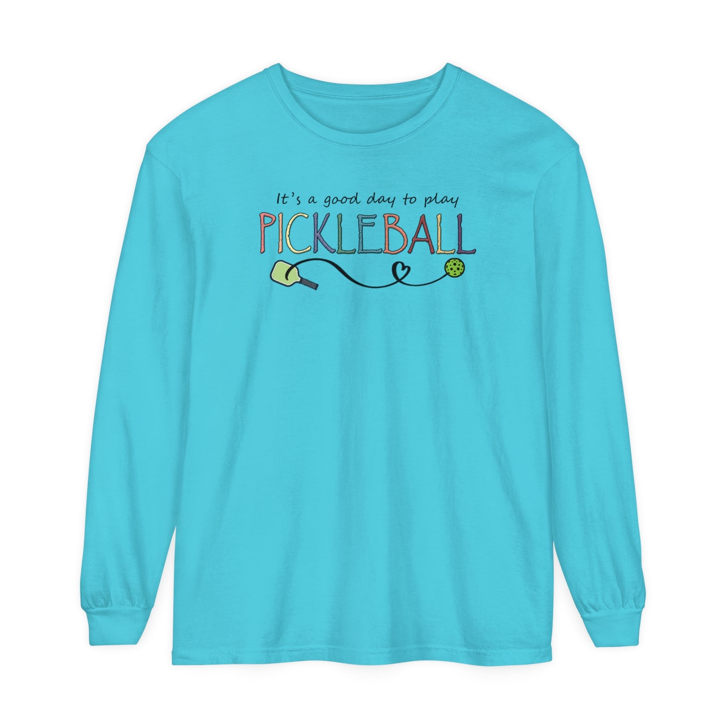 Pickleball - It's a Good Day to Play Pastels Long Sleeve Tee