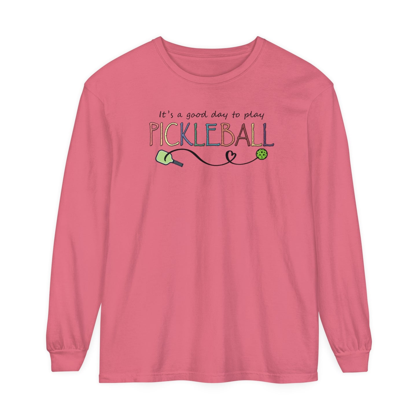 Pickleball - It's a Good Day to Play Pastels Long Sleeve Tee