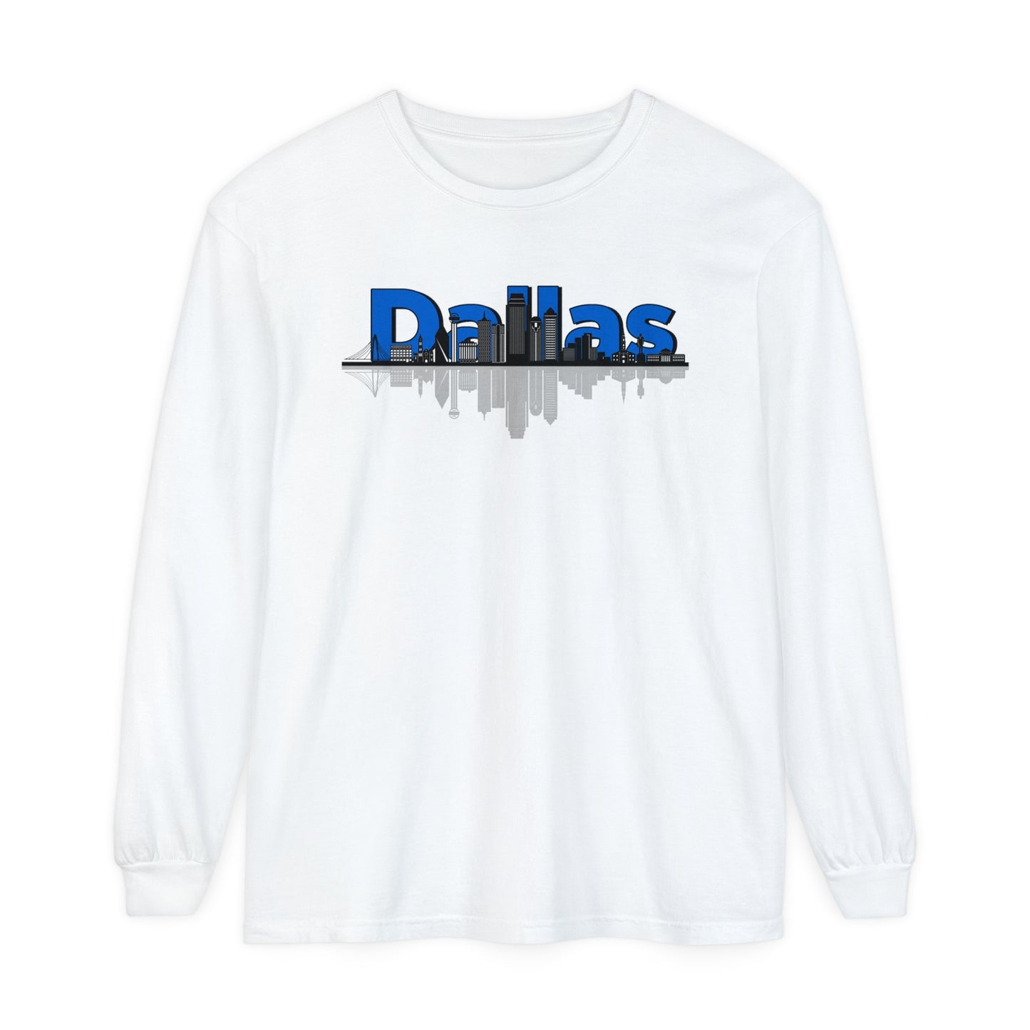 City - Dallas Skyline Long Sleeve Tee