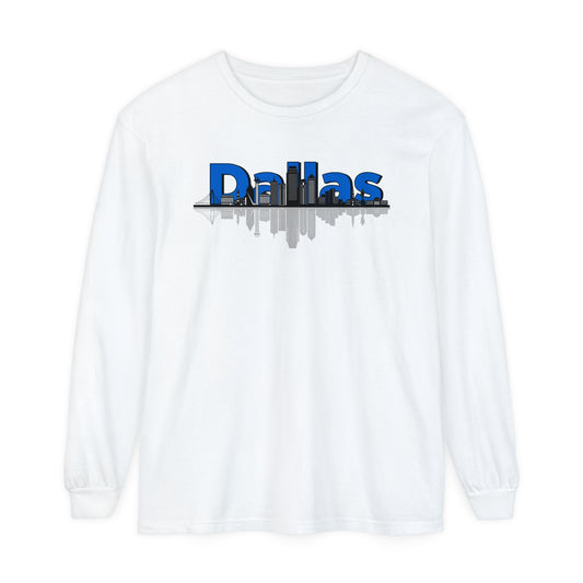 City - Dallas Skyline Long Sleeve Tee