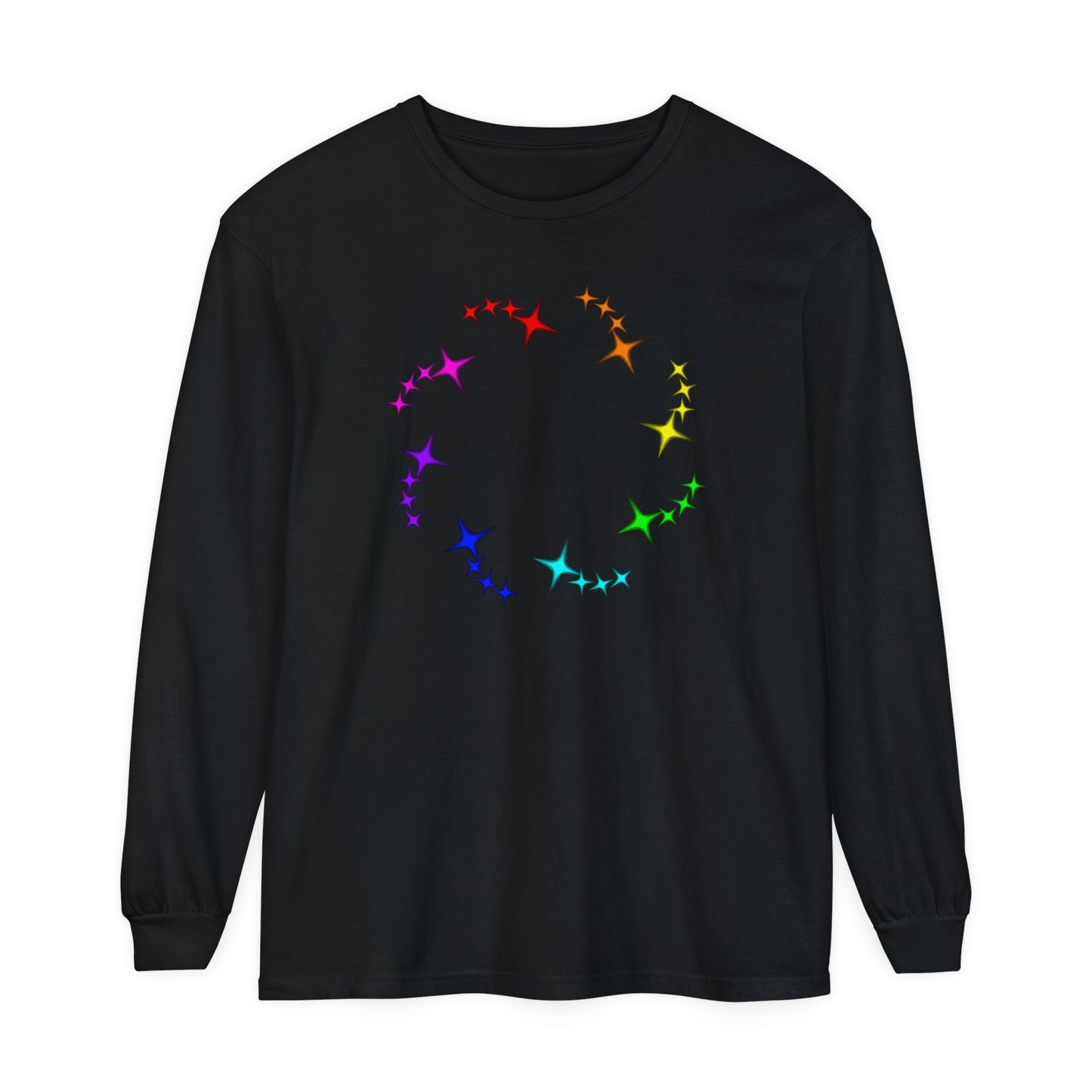 POGO - Rainbow Shiny Sparkles Long Sleeve Tee