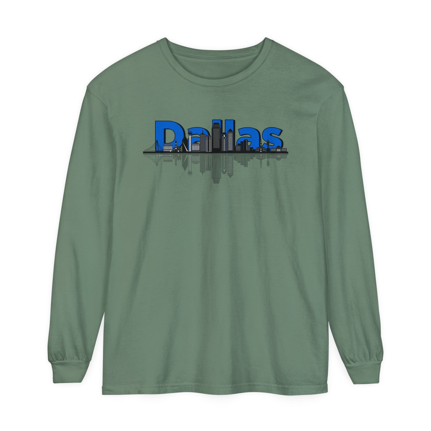 City - Dallas Skyline Long Sleeve Tee