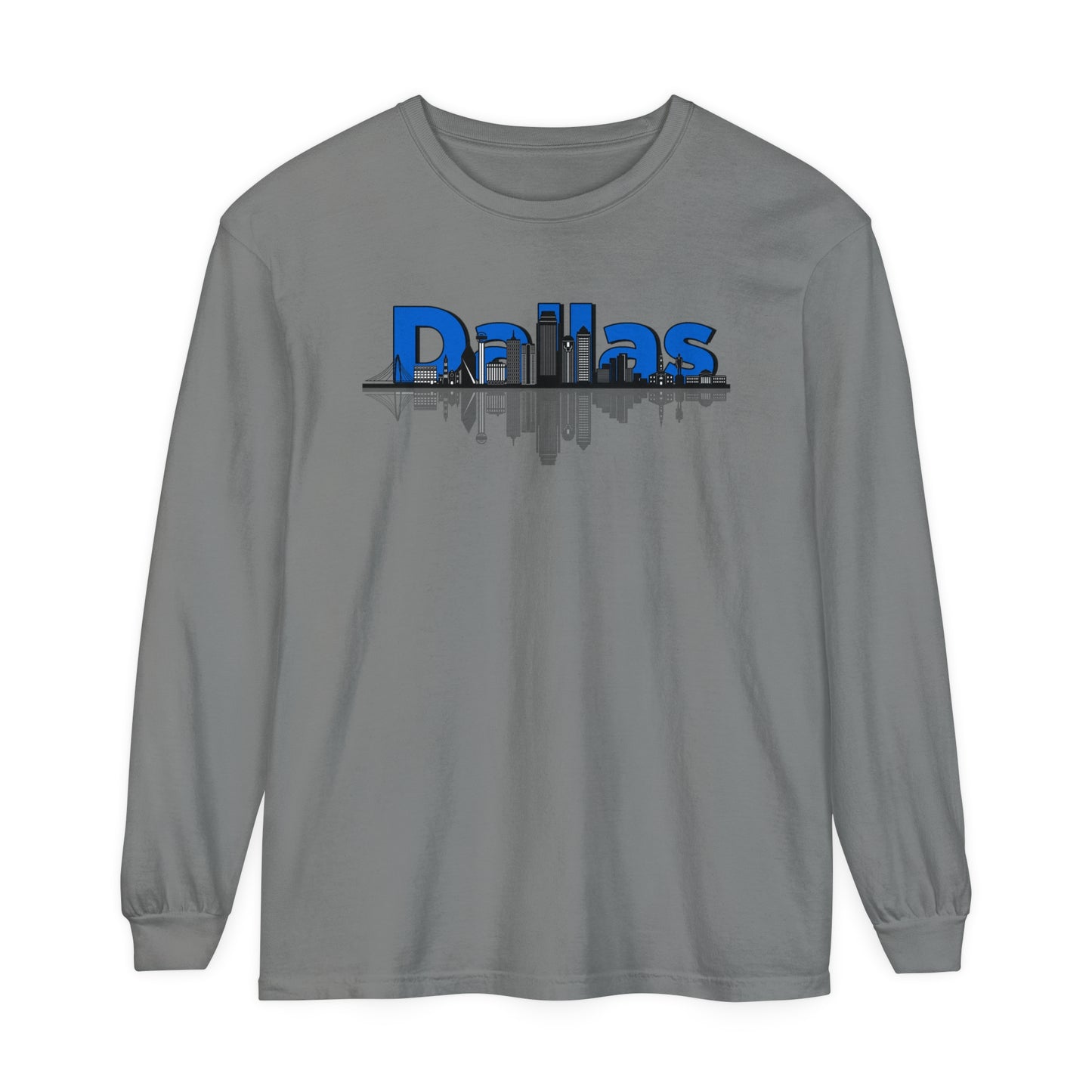 City - Dallas Skyline Long Sleeve Tee