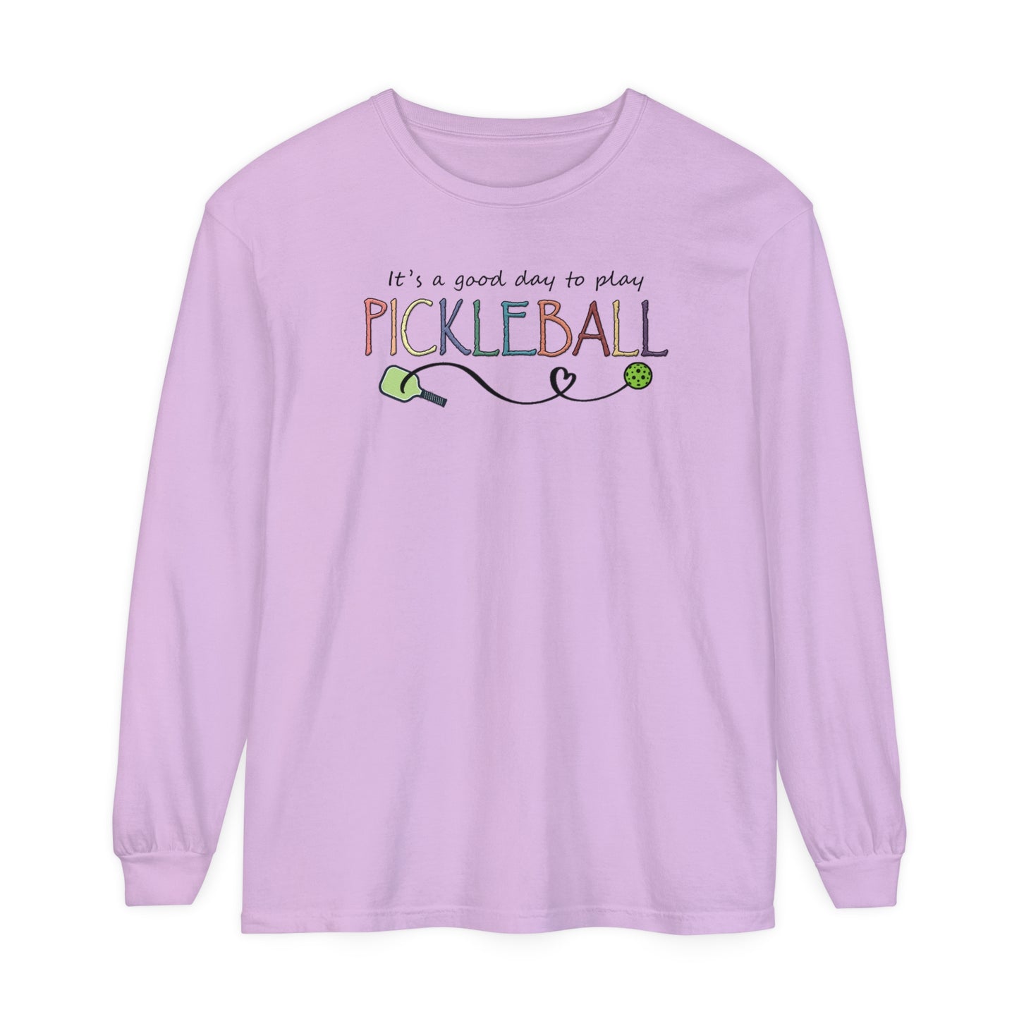 Pickleball - It's a Good Day to Play Pastels Long Sleeve Tee