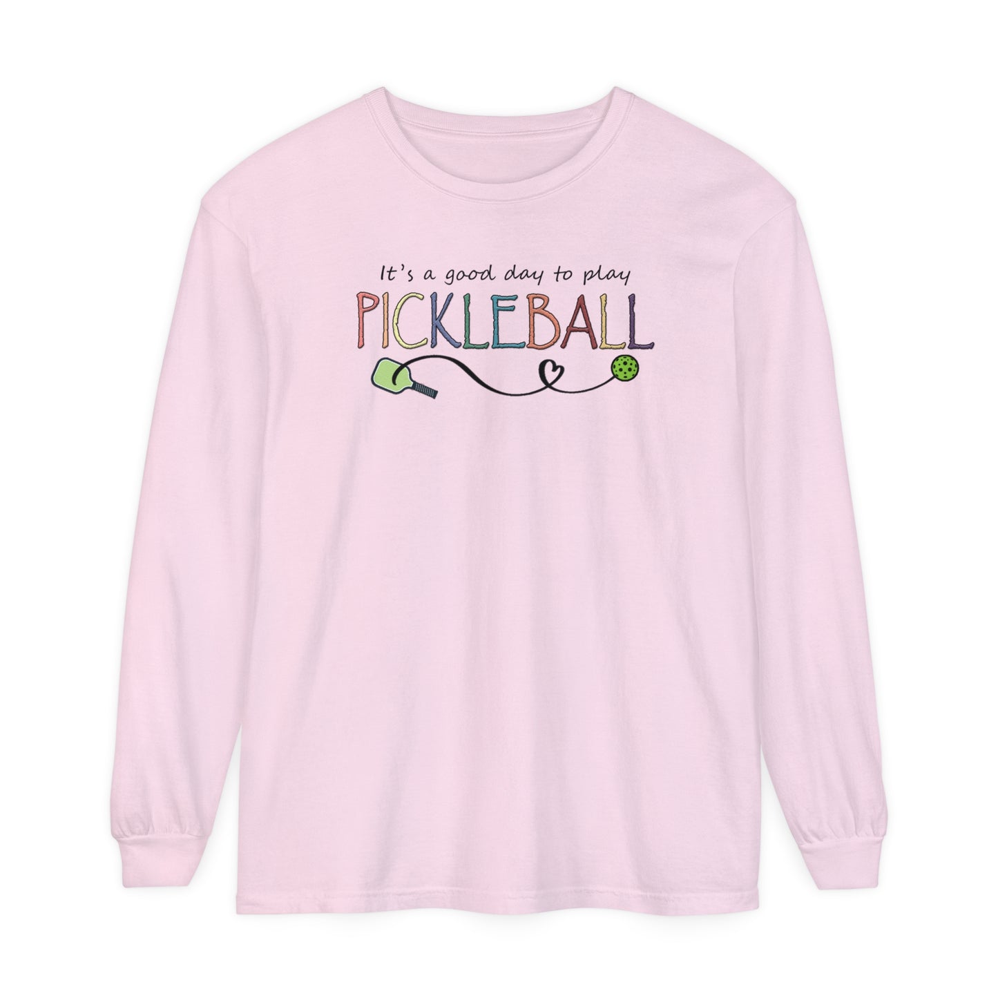 Pickleball - It's a Good Day to Play Pastels Long Sleeve Tee