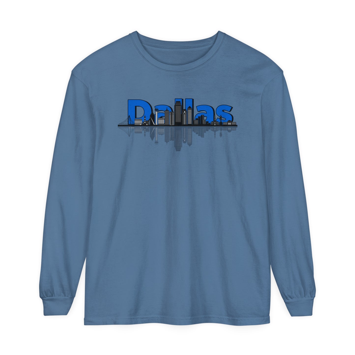 City - Dallas Skyline Long Sleeve Tee