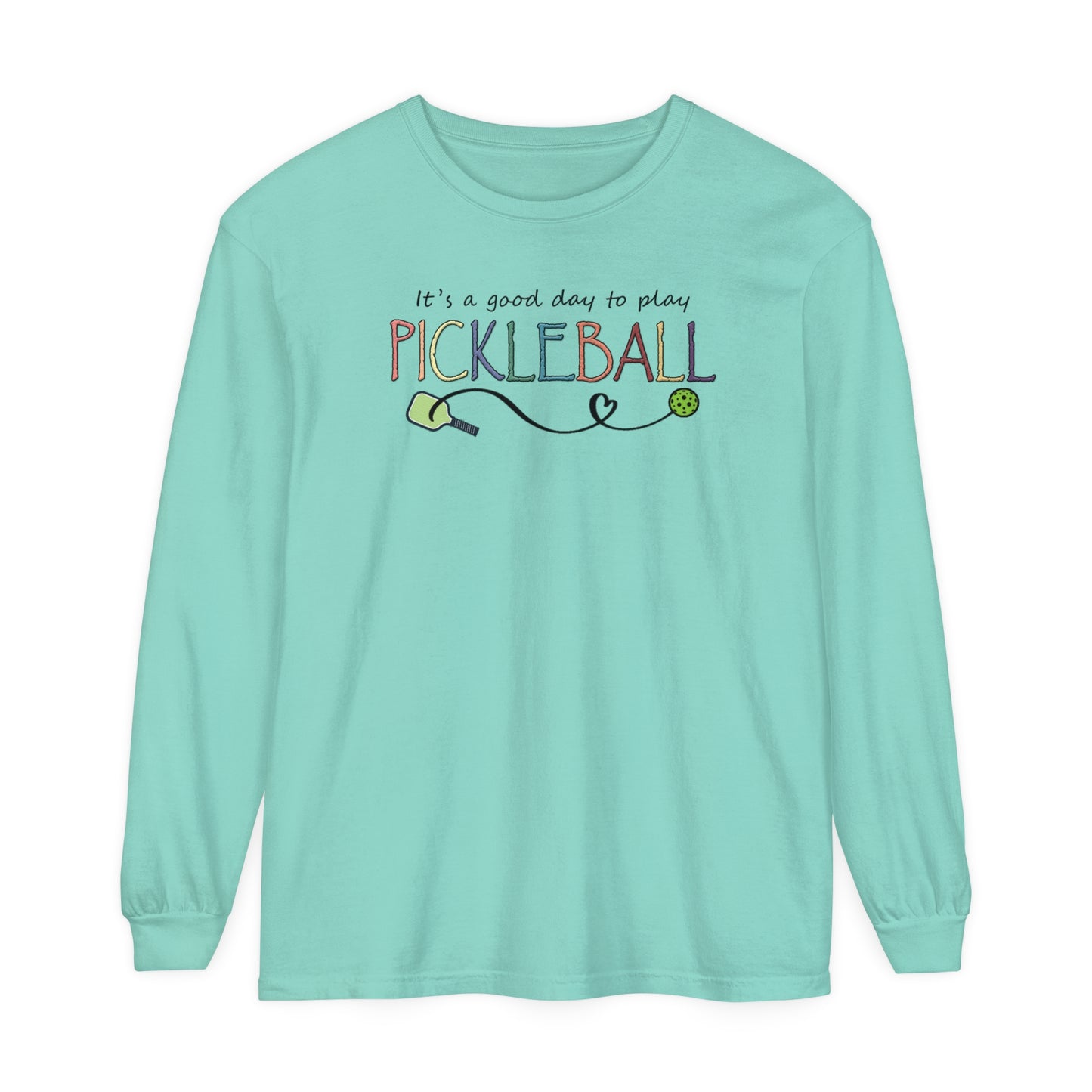 Pickleball - It's a Good Day to Play Pastels Long Sleeve Tee