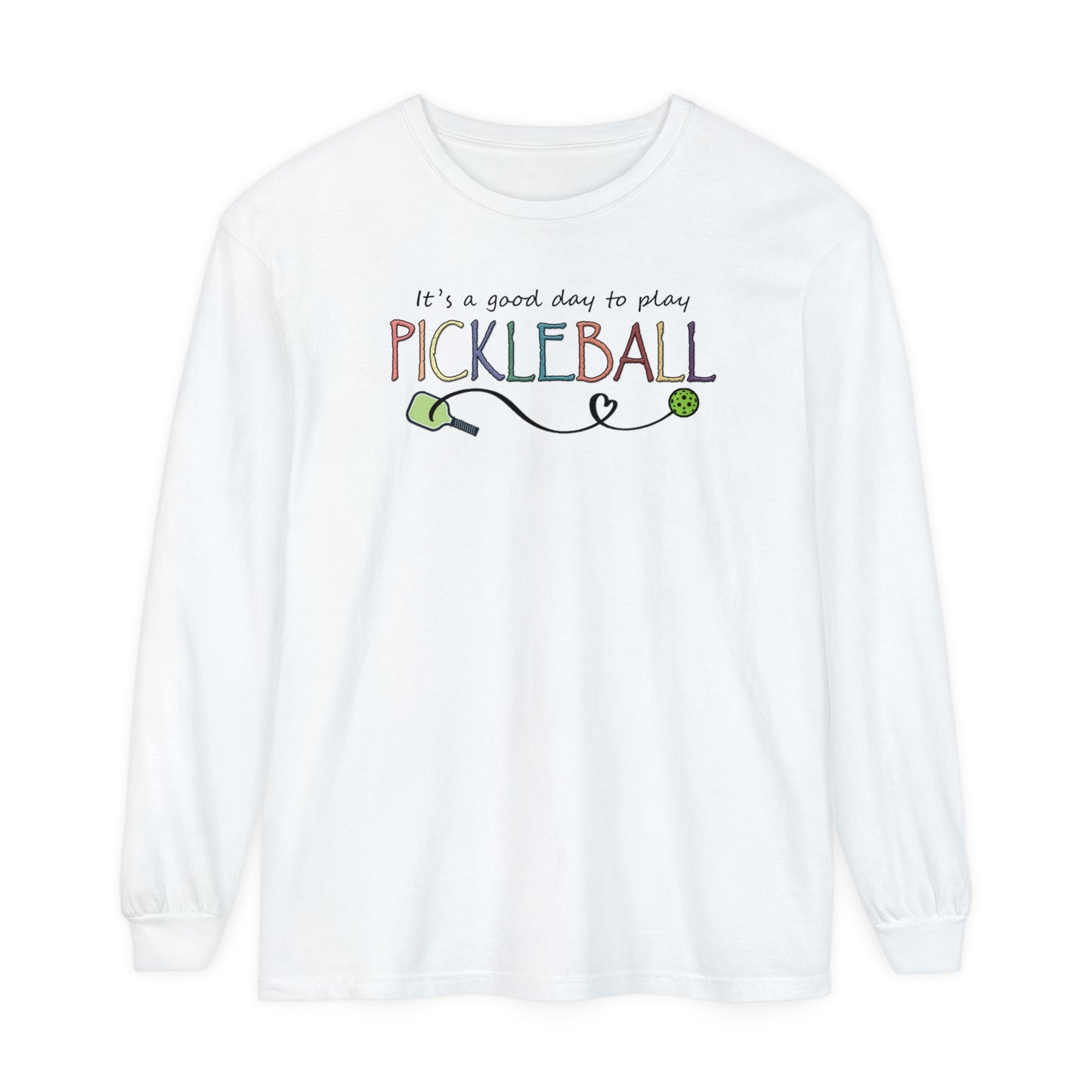 Pickleball - It's a Good Day to Play Pastels Long Sleeve Tee